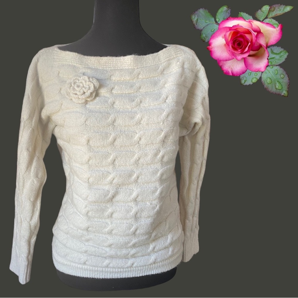 Military Hippie Coming up Roses Sweater - Forever Roses Collection. Size S/M - Picture 8 of 11
